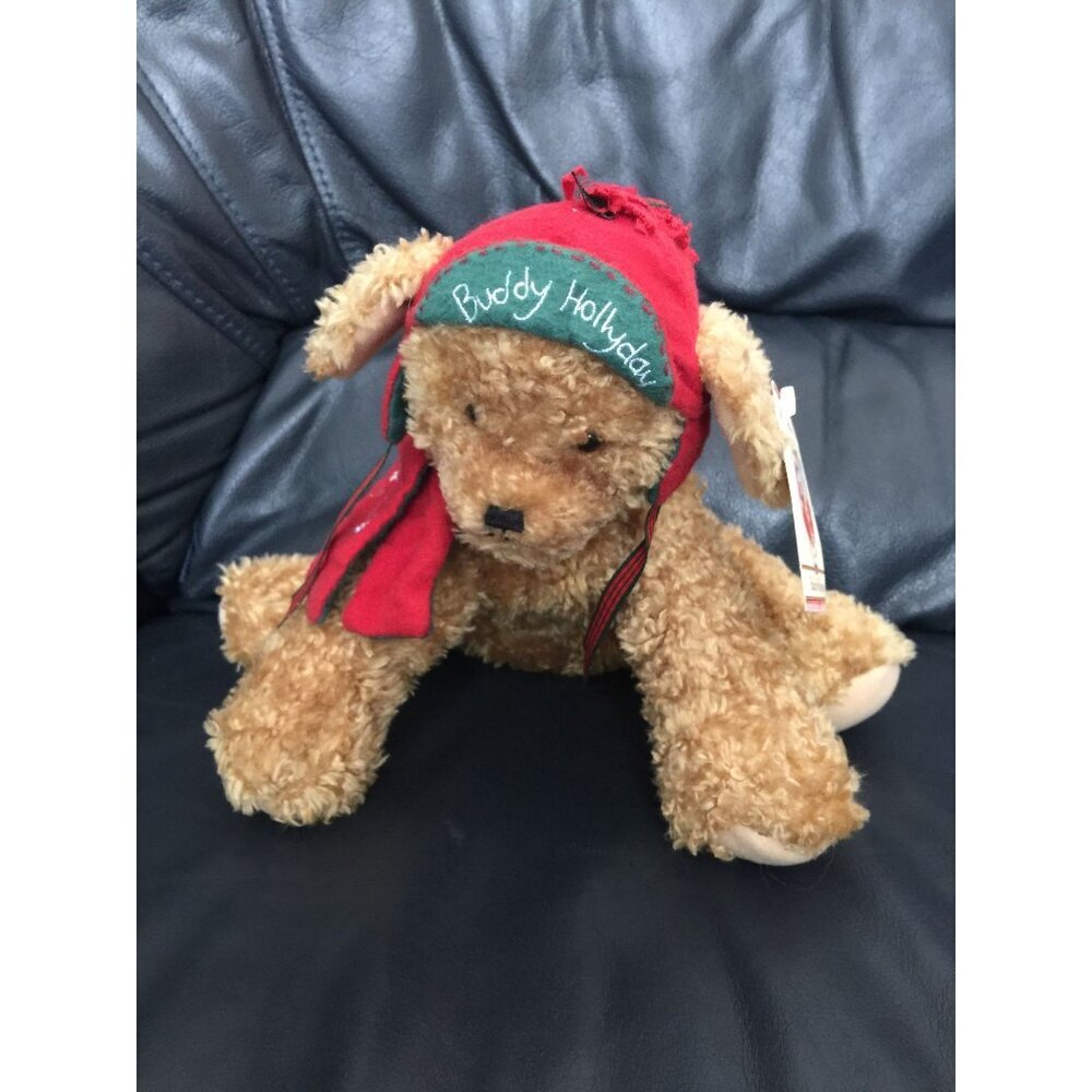 Hallmark Bunnies by the Bay Buddy Hollyday Brown Puppy Dog Plush Stuffed Animal
